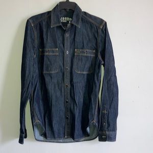 GAP Button Down Denim Top Size Small